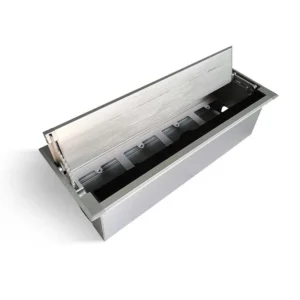 Hộp điện âm bàn nhôm mở 2 chiều kích thước 400 x 145 mm 15 Hộp điện âm bàn nhôm mở 2 chiều kích thước 400 x 145 mm
