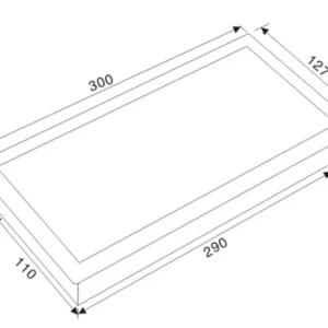 Nắp hộp điện âm bàn kích thước 300 x 127 mm 13 Nắp hộp điện âm bàn kích thước 300 x 127 mm